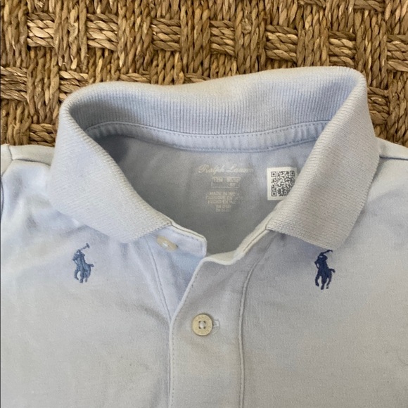 Polo Pony Soft Cotton Polo Coverall by Ralph Lauren Light Blue One Piece sz 12mo - Picture 6 of 7